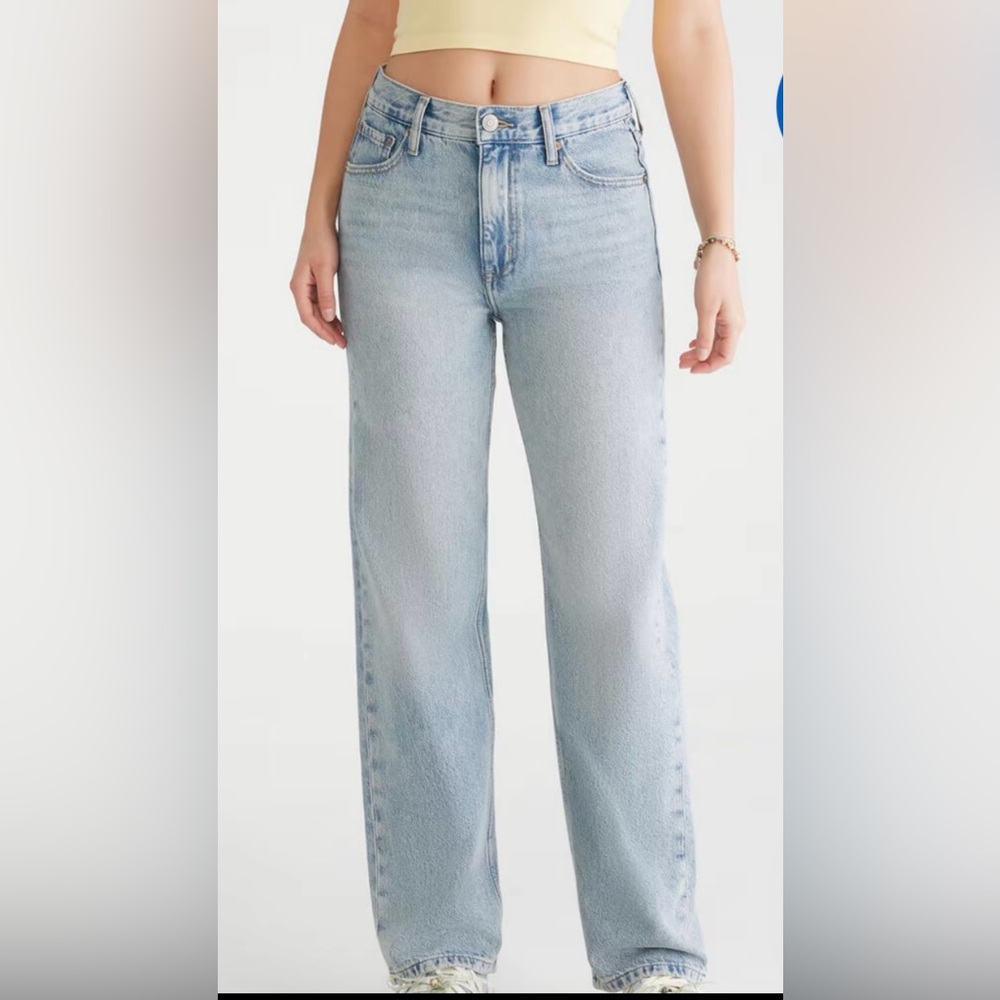 Aeropostale Light Blue High Rise Baggy Jeans